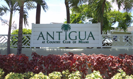 Antigua Entrance Monument Sign